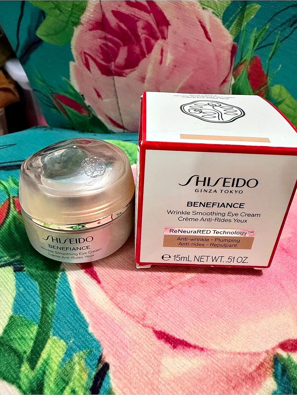 Shiseido Benefiance Wrinkle Smoothing Eye Cream N 15 mL New!